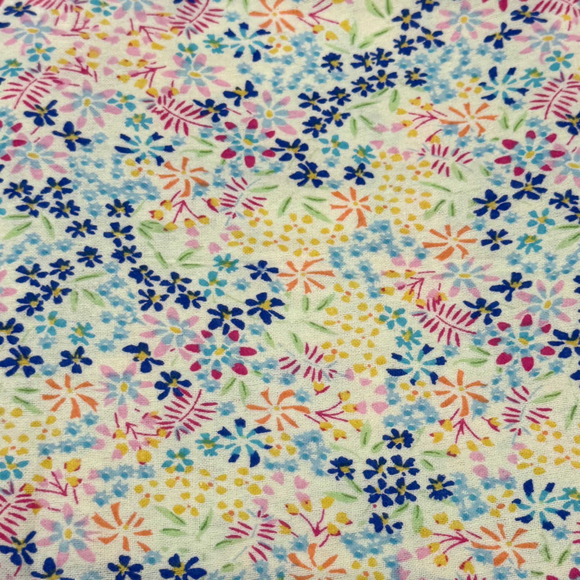 Feldman Multicolor Ditsy Floral Cotton Flannel